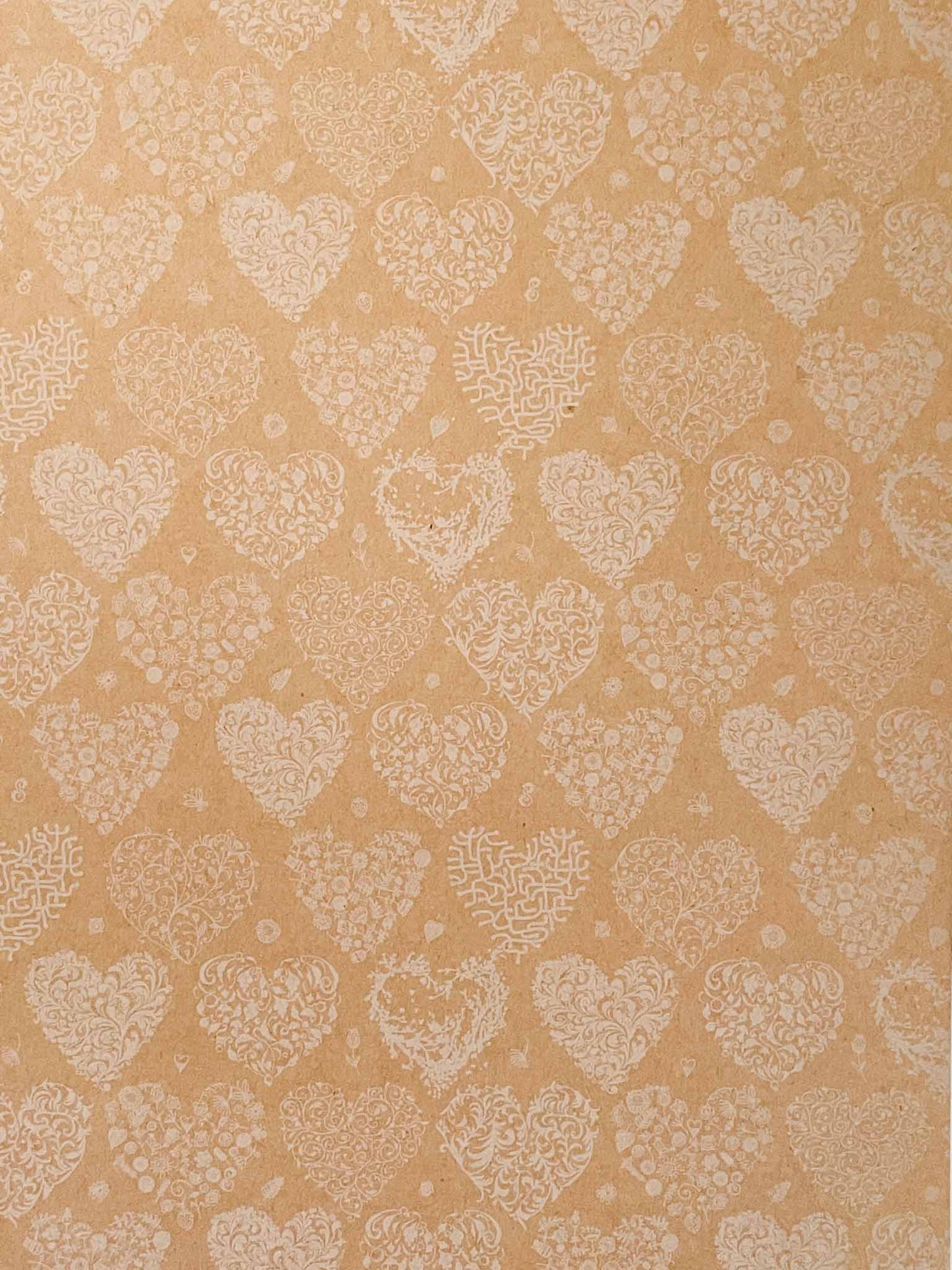 Hearts on Kraft Paper  ImagineDIY   
