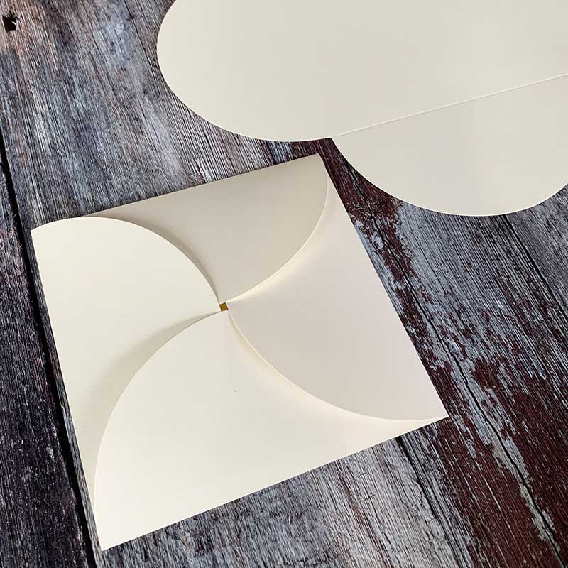 Pearlised Ivory Origami Card  ImagineDIY   