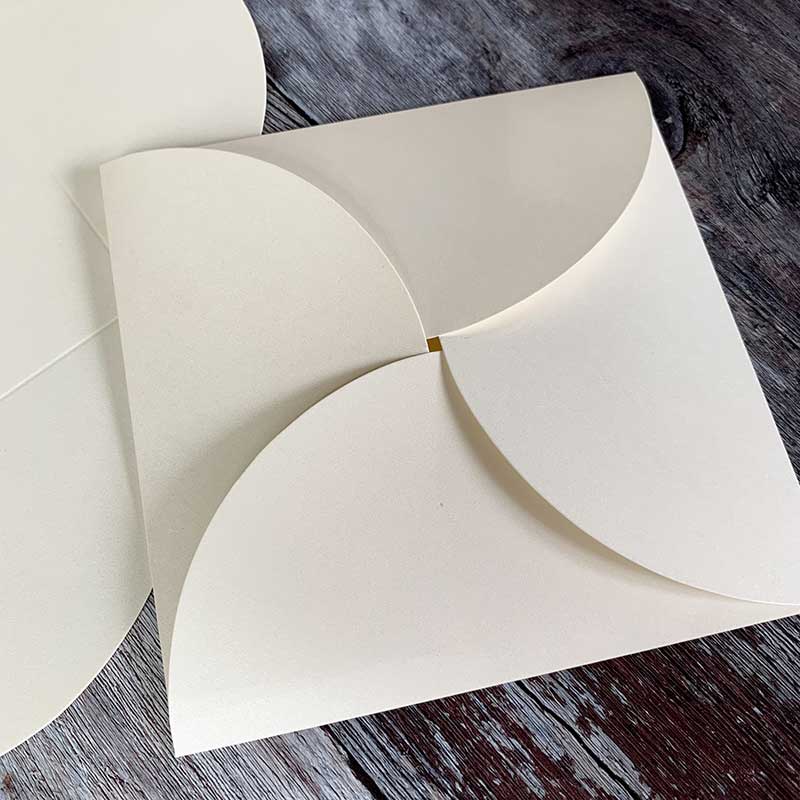 Pearlised Ivory Origami Card  ImagineDIY   