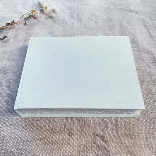Light Blue Handmade Guest Book (cotton rag paper)  ImagineDIY   