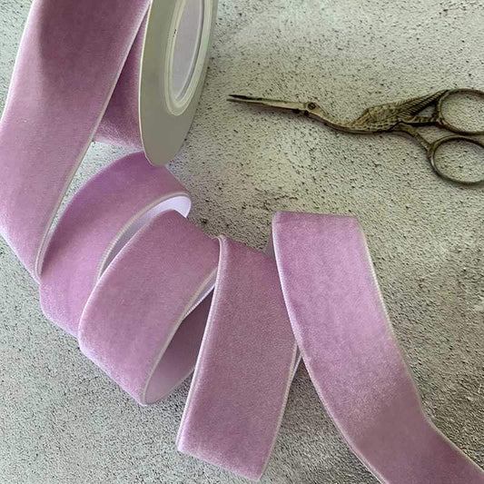 Lilac Velvet Ribbon - 3 Meter Roll  ImagineDIY 25mm  