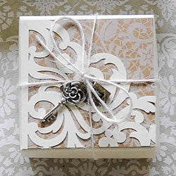 Pearlised Cream Favour Box ImagineDIY