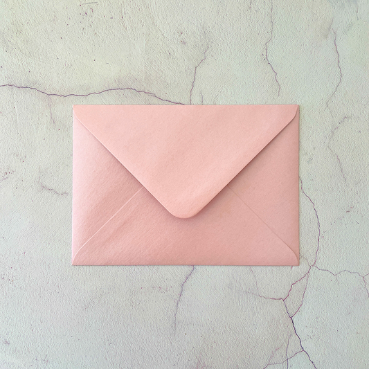 C6 Envelope - Pearlised Pink  ImagineDIY   