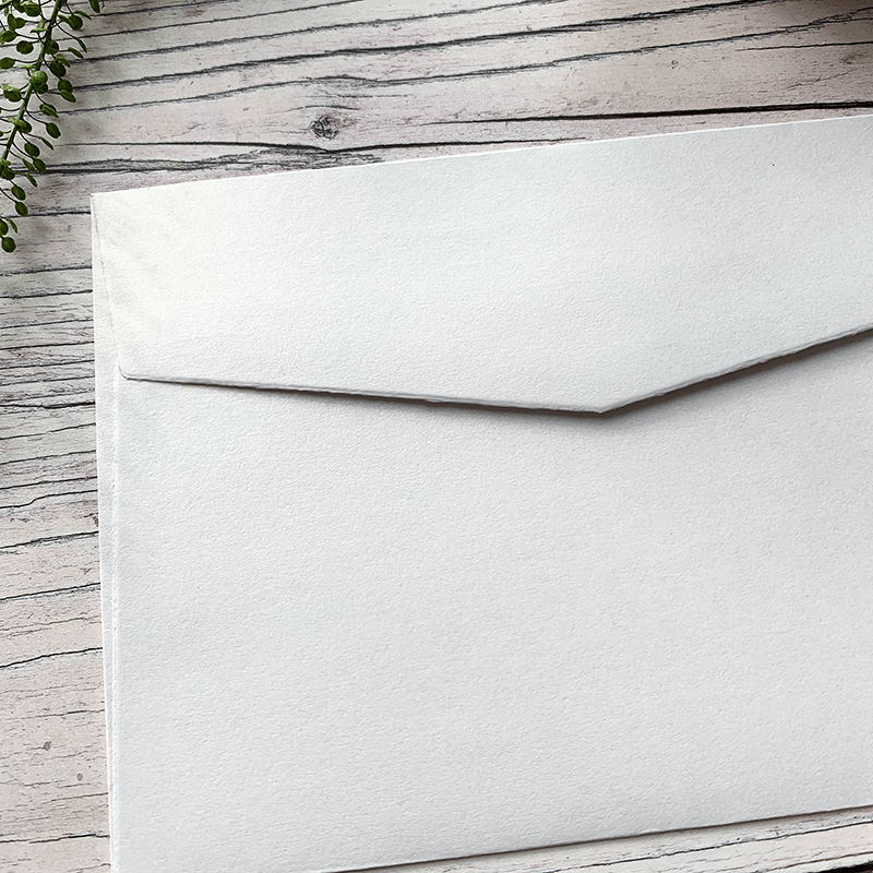 Luxury Pearlised White Envelope 19.5 x 13.5 ImagineDIY