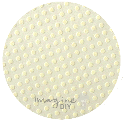 Polka Flocked Paper Cream ImagineDIY
