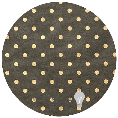 Polka Lustre in Grey and Gold (recycled cotton paper) ImagineDIY