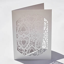 Romantique Laser Cut - White ImagineDIY order of service cover
