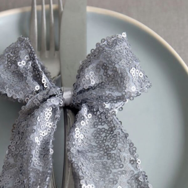 Deluxe Sequin Ribbon Silver ImagineDIY