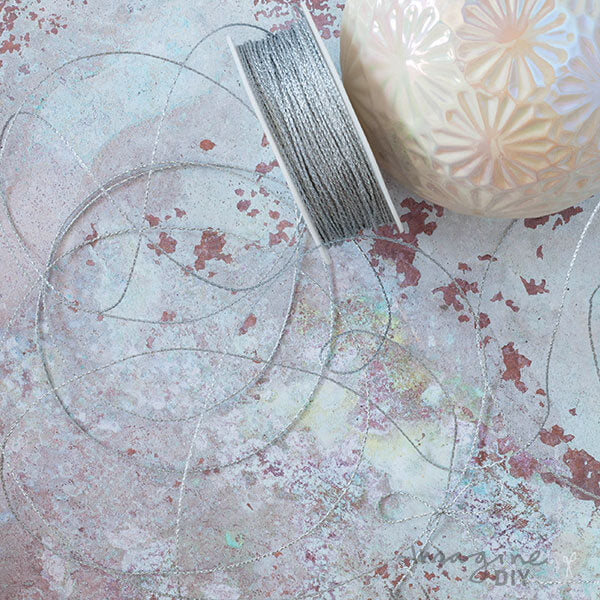 Silver Metallic Wire Edged Cord ImagineDIY 1 Meter