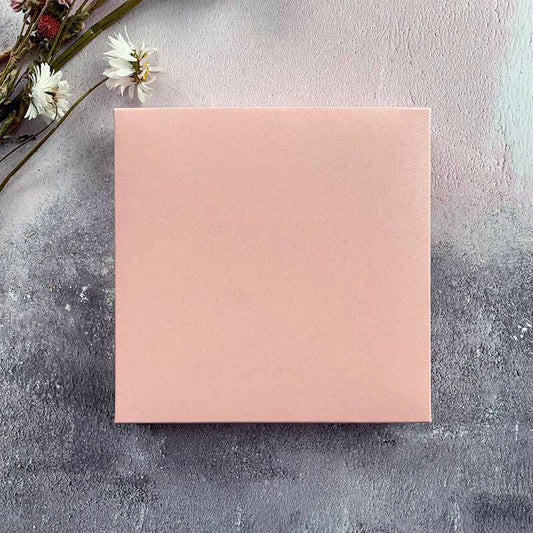 Square Card Box in Blush Pink  ImagineDIY   