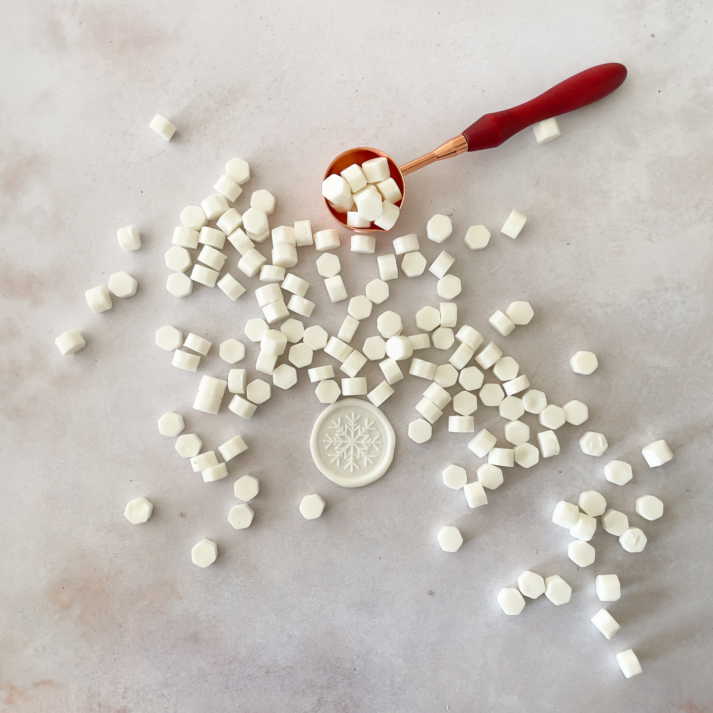 Sealing Wax BEADS - Bright White ImagineDIY