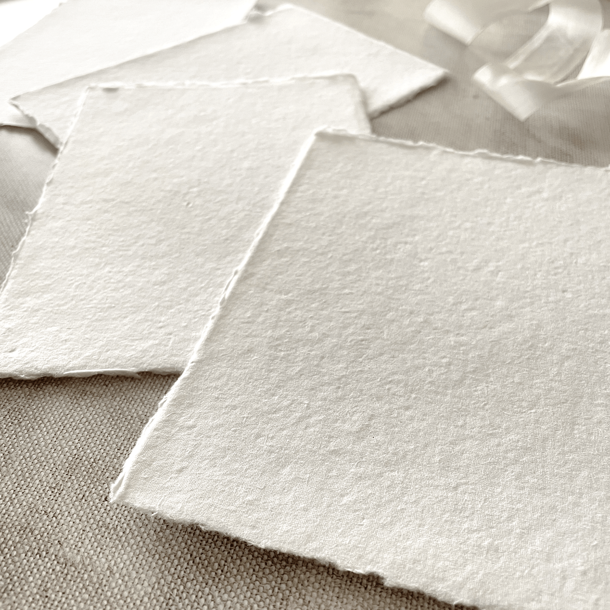 Premium White Handmade Paper, Card and Envelopes (vegan)  ImagineDIY Paper A5 