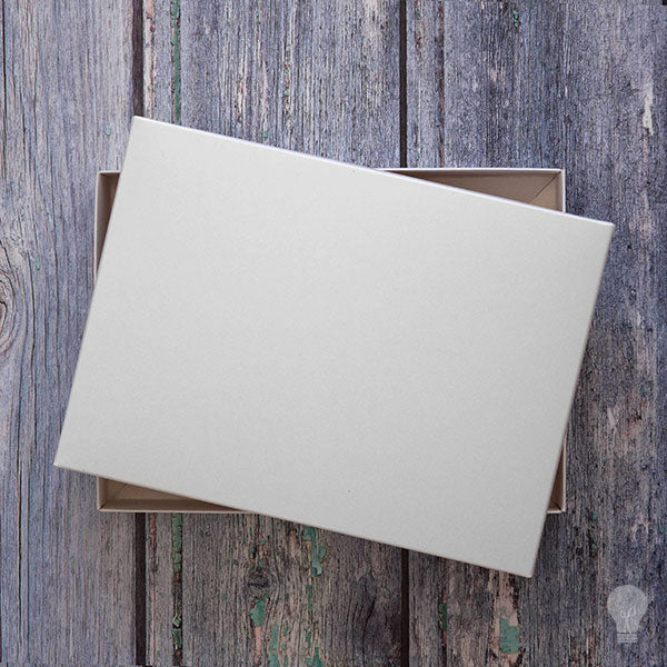 5x7 Card Box in Pearlised White  ImagineDIY   