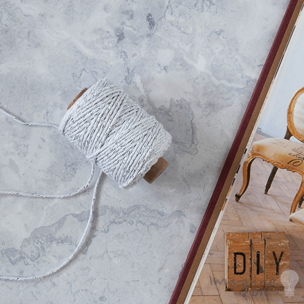 Cotton Lurex Twist Cord - White & Silver ImagineDIY