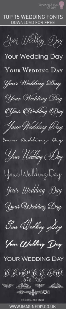 Perfect Wedding Fonts - FREE Downloads