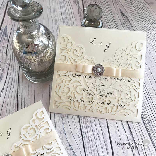 Lucy Laser Cut Invitation