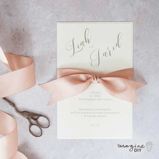 Elegant Bow Wedding Invitations