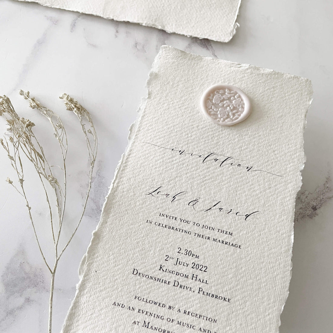 How To Make .... Simple but Stylish Invitations with Handmade Paper and Wax Seal