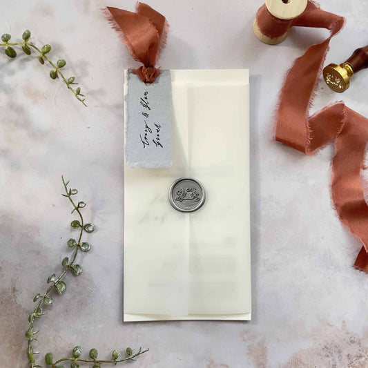 How to make - Personalised Invitations with Vellum Wrap