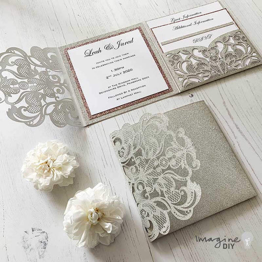 How To Make .... Luxury Glitter Pocket Invitations