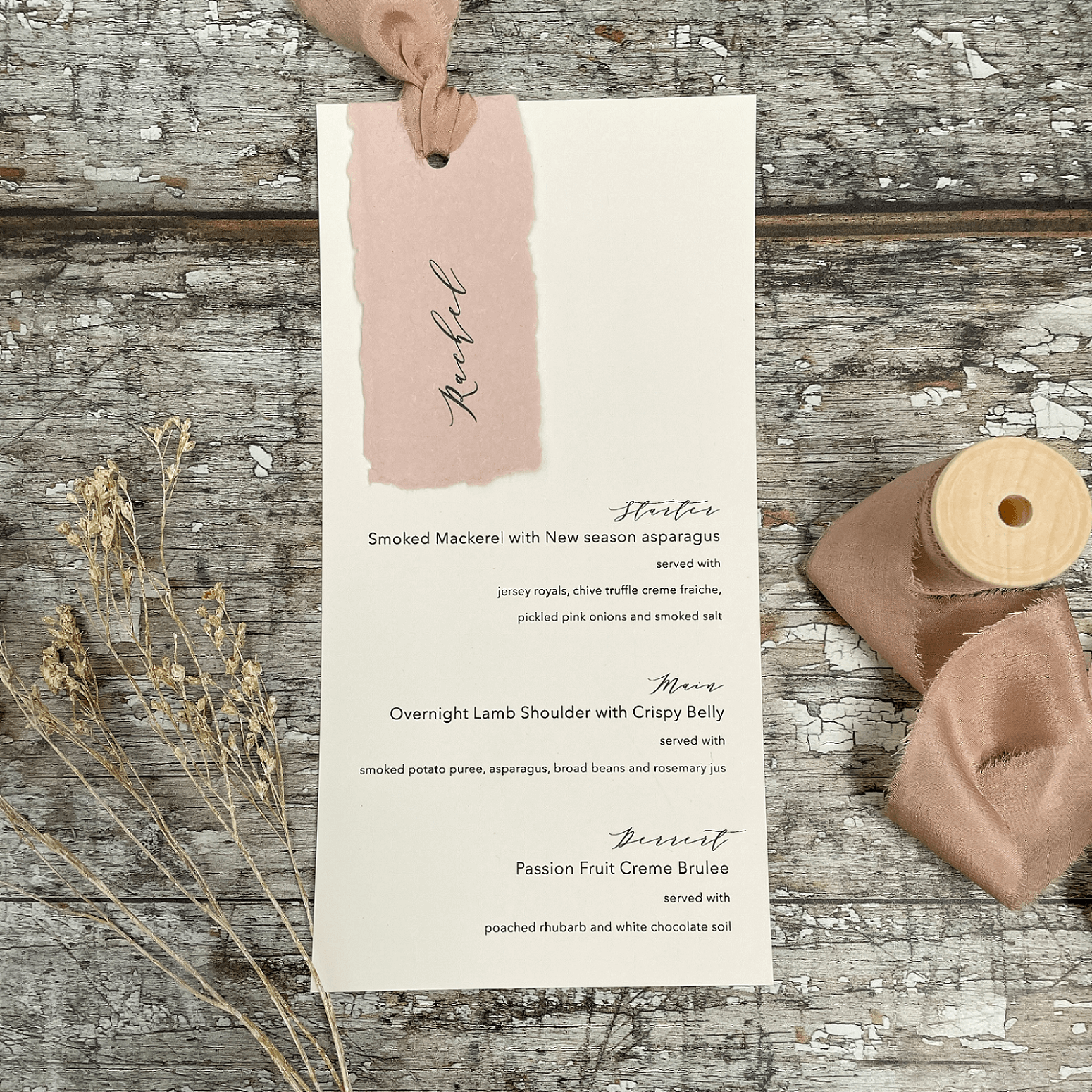 How To Make …. Chic Personalised Menu's - Imagine DIY