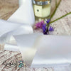 White Satin Ribbon  ImagineDIY 100mm 1 Meter 