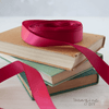 Raspberry Red Satin Ribbon  ImagineDIY 16mm 1 Meter 