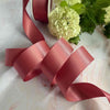 1 inch wide satin ribbon in cinnamon blush colour