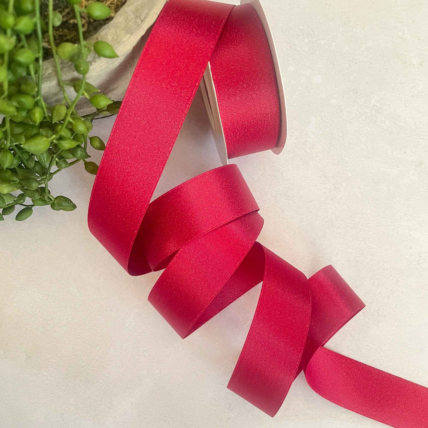 sparkly red ribbon