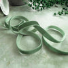 narrow velvet ribbon in Hunter Green.  9mm Wide.  Sold on a 3 Metre roll