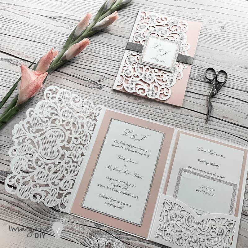 DIY Laser Cut Invitation with Front Tag Template  ImagineDIY   