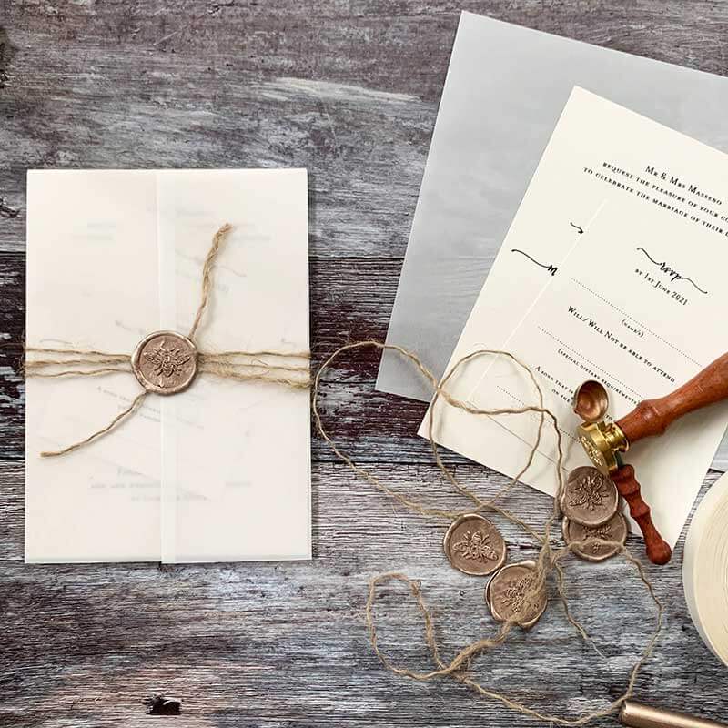 DIY Wedding Invitation Wax Seals