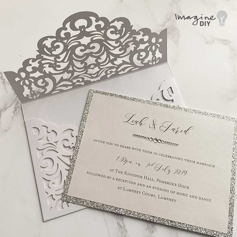 Easy Filigree Laser Cut Invitation Template  ImagineDIY   