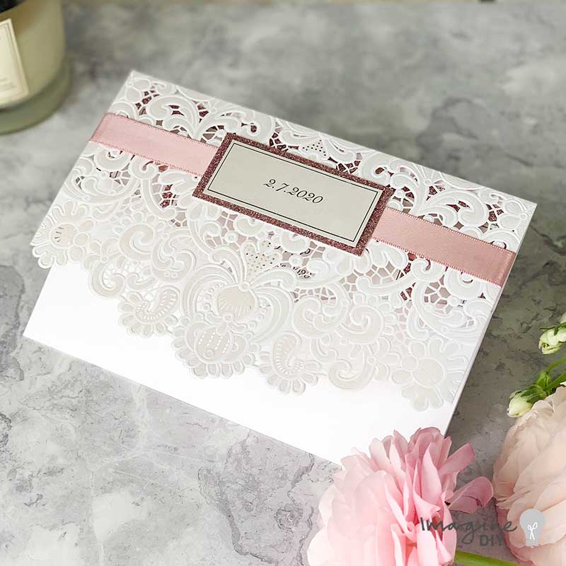 Luxury Lace Invitation Template  ImagineDIY   