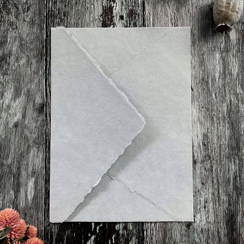 Light Grey Handmade Paper, Card and Envelopes