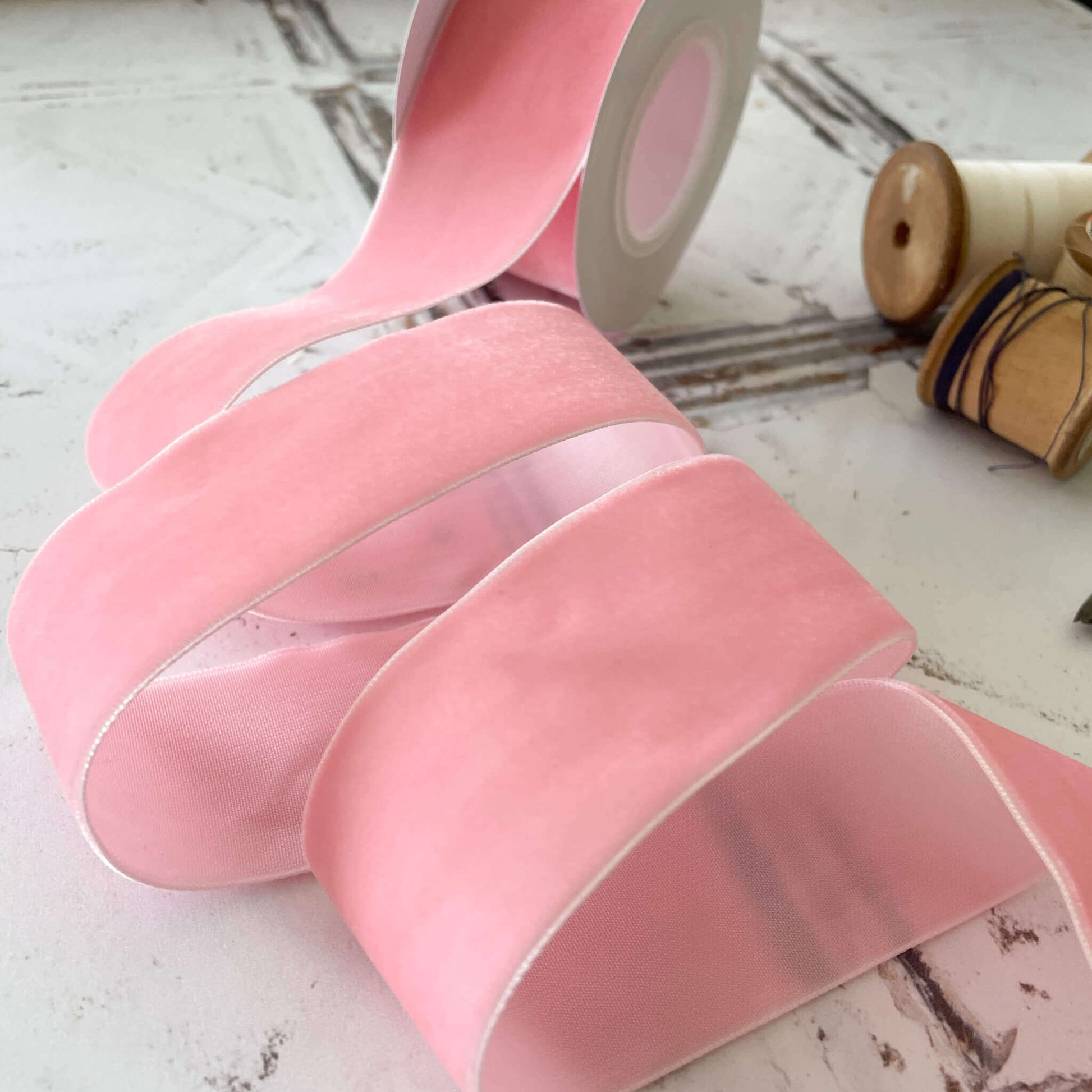 Pink Velvet Ribbon - 3 Meter Roll  ImagineDIY 38mm  