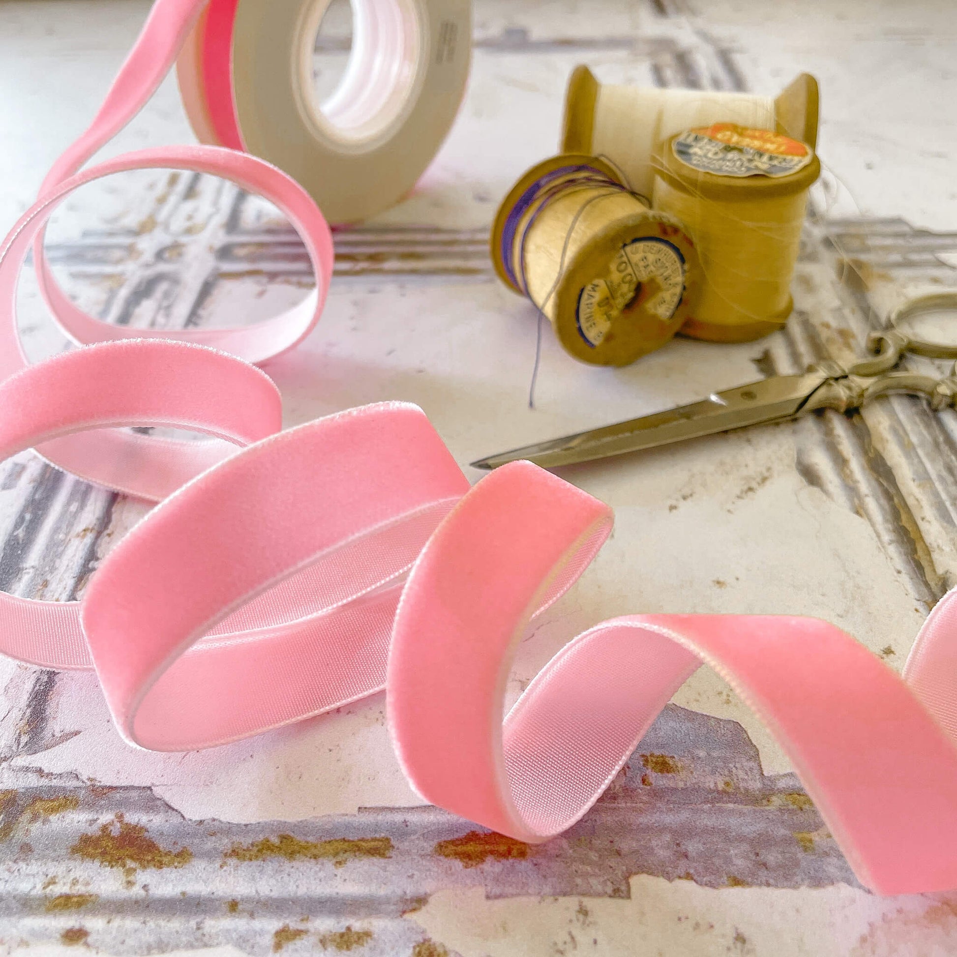 Pink Velvet Ribbon - 3 Meter Roll  ImagineDIY 16mm  