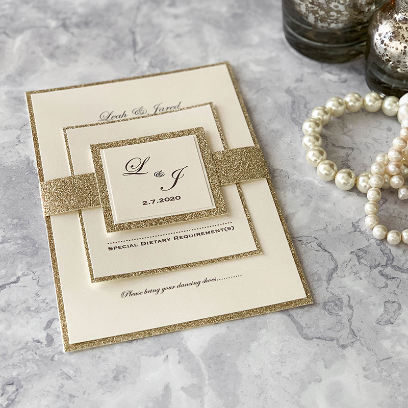 Champagne Sparkles Invitation Template  ImagineDIY   