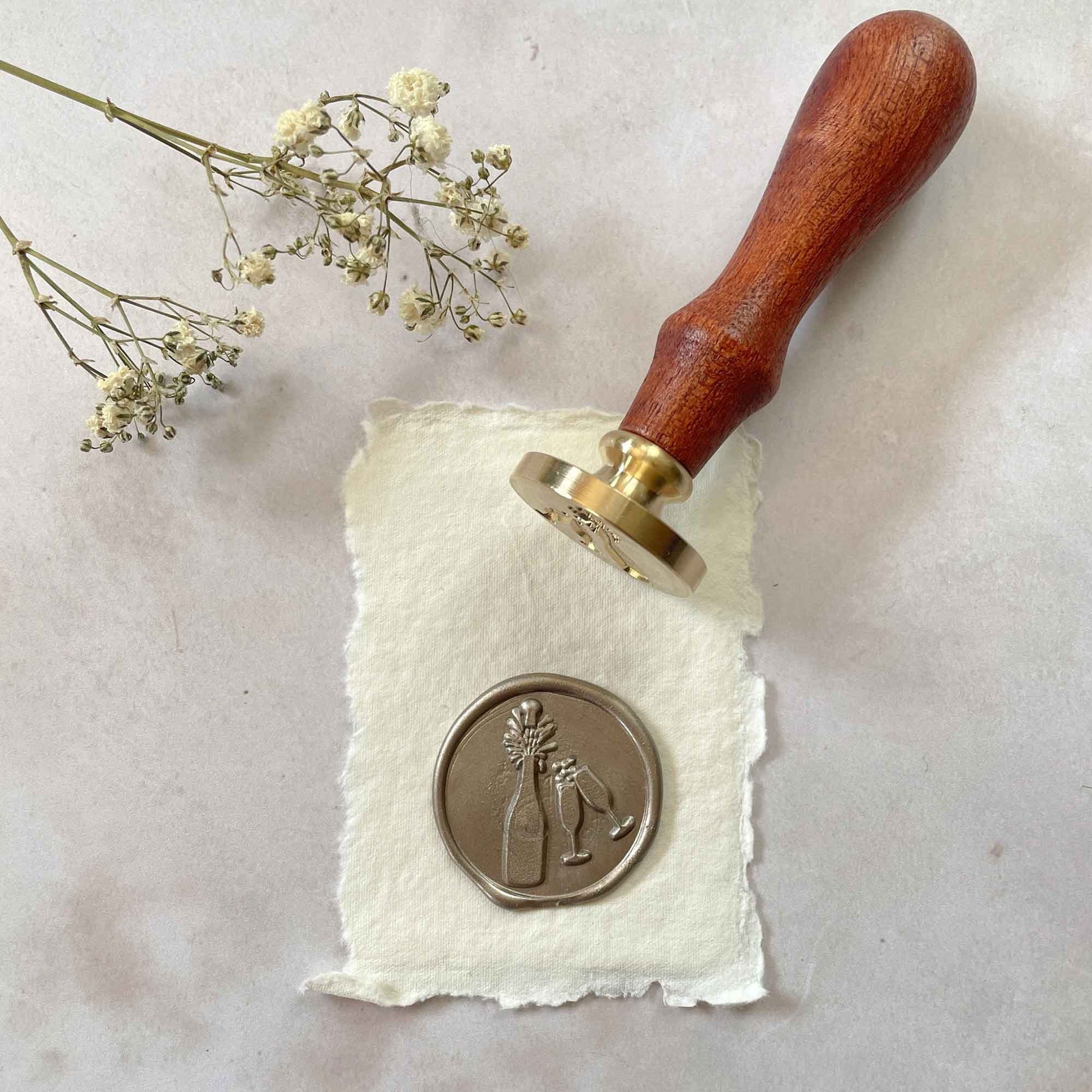 Pop The Cork - Large Wax Stamp  ImagineDIY   