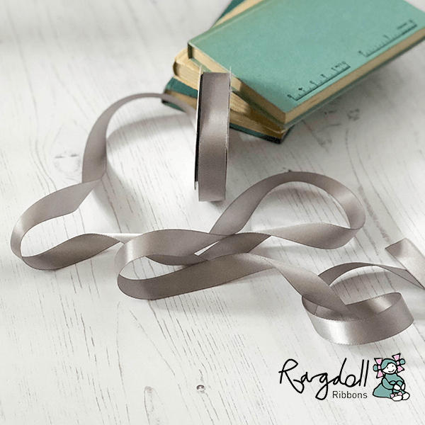 Silver Satin Ribbon  ImagineDIY 16mm 1 Meter 