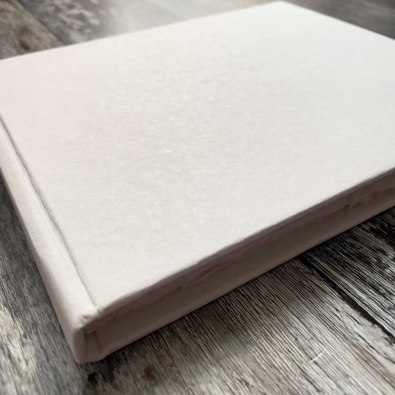 White Handmade Guest Book (cotton rag paper) - 50 Page  ImagineDIY   