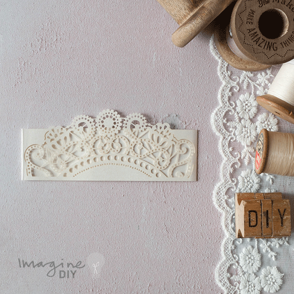 Doily Laser Cut  - Pearlised Ivory