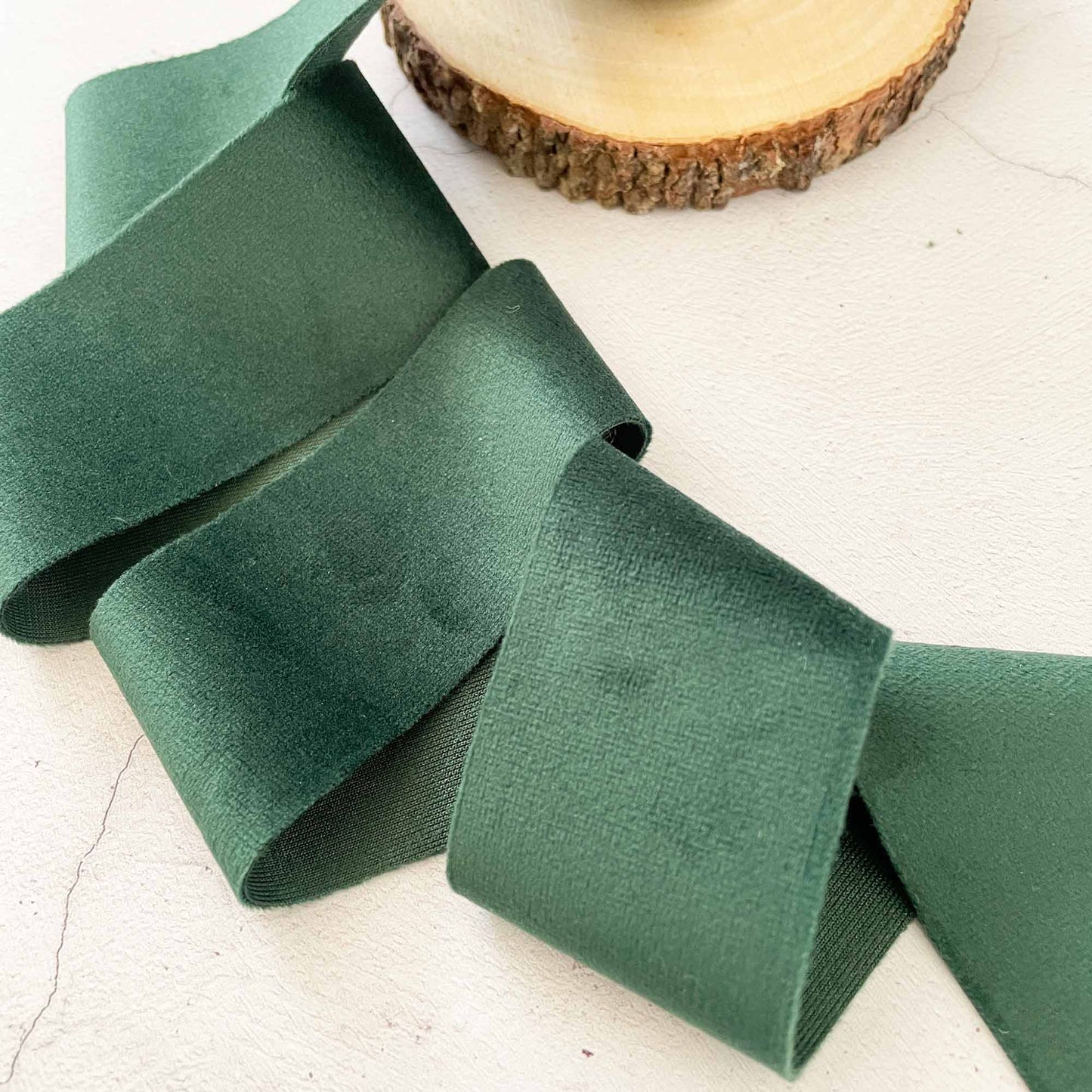 Deluxe Forest Green Velvet Ribbon  ImagineDIY 40mm 1 Meter 