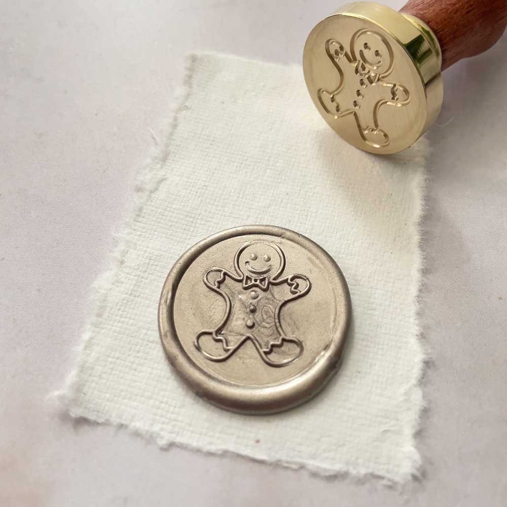 Gingerbread Man - Wax Stamp  ImagineDIY   