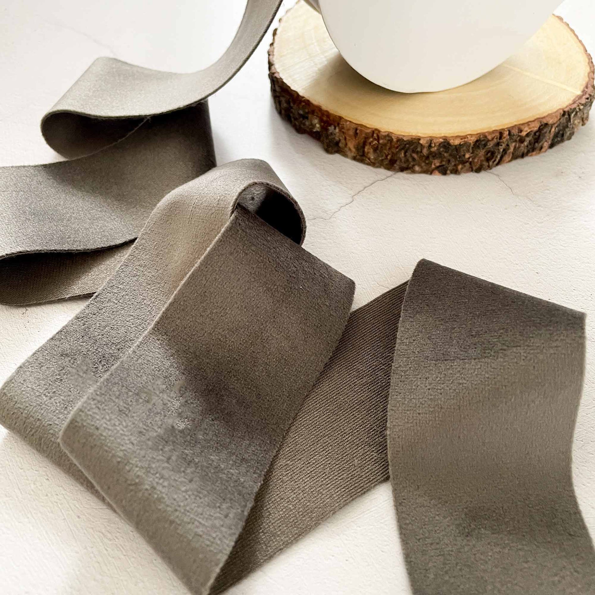 Deluxe Grey Velvet Ribbon  ImagineDIY 40mm 1 Meter 