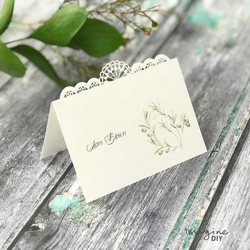 Diy Wedding Place Cards Templates Free Place Card Template (Modern
