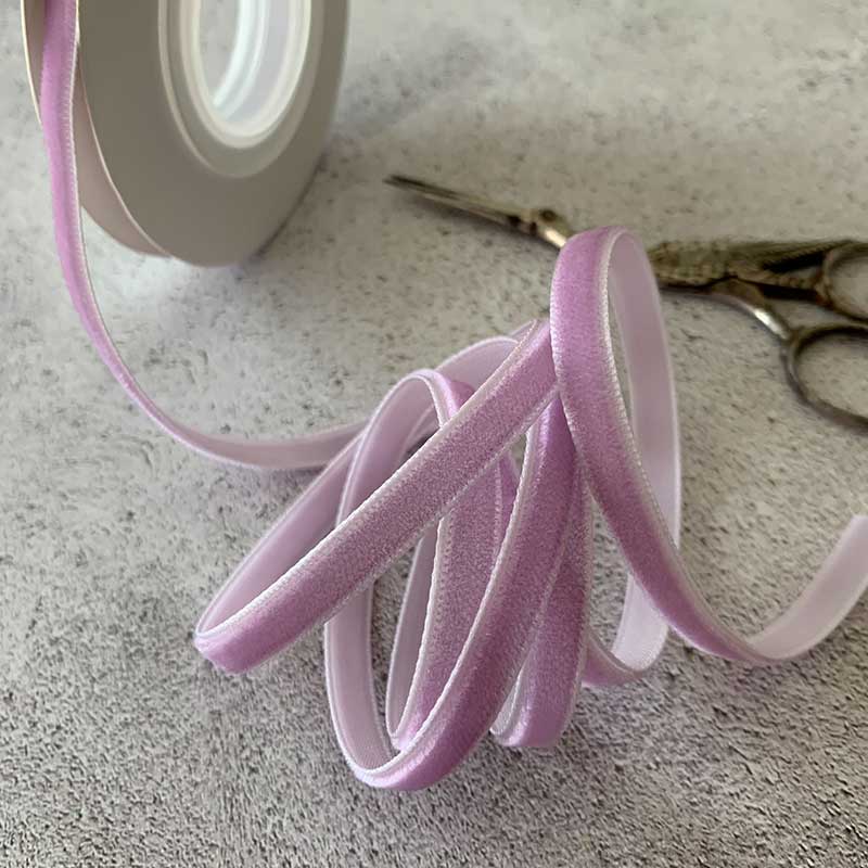 Lilac Velvet Ribbon - 3 Meter Roll  ImagineDIY 6mm  