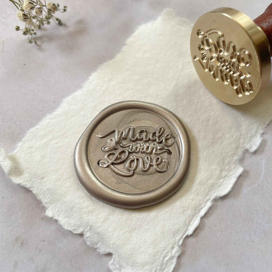 Made With Love - Large Wax Stamp  ImagineDIY   