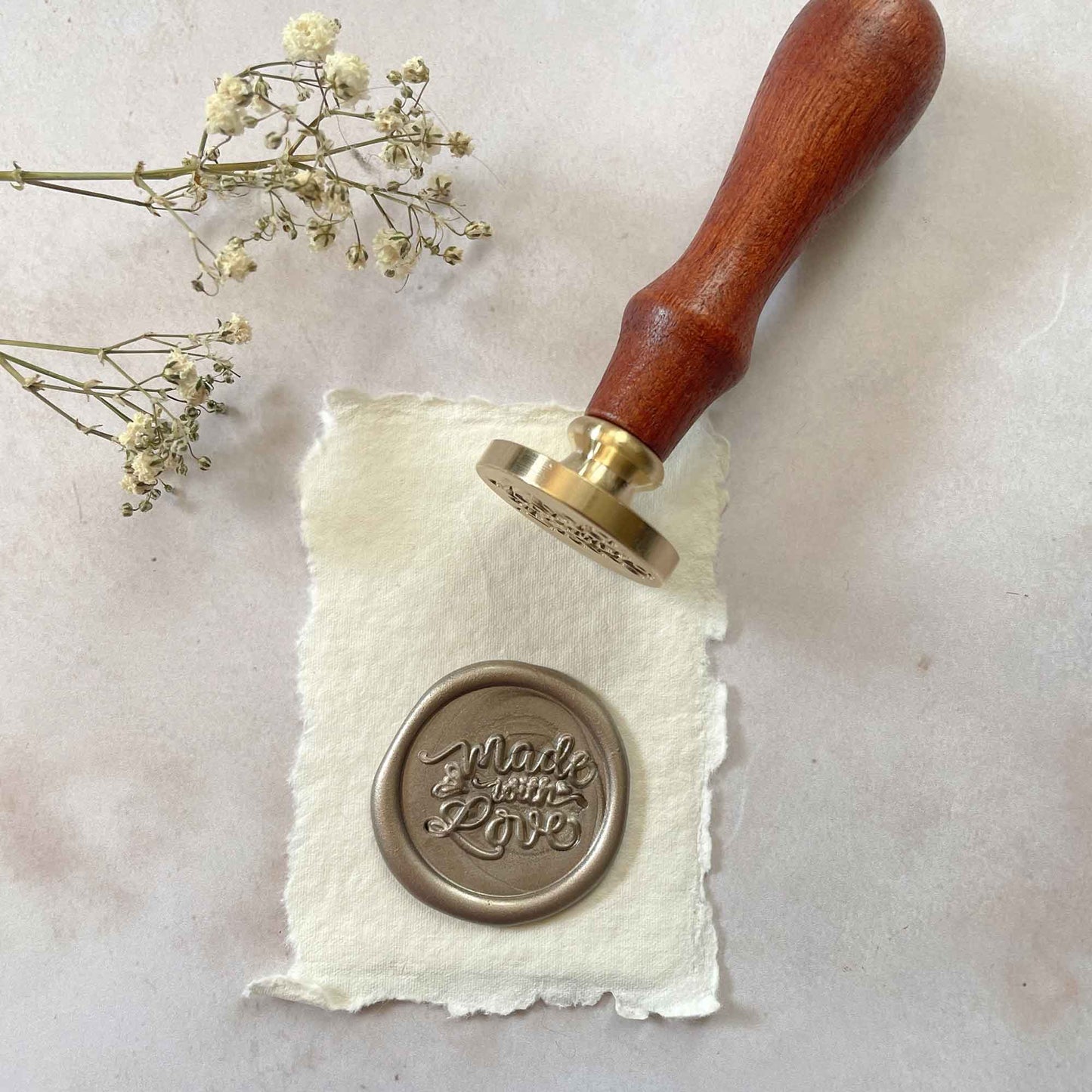 Made With Love - Large Wax Stamp  ImagineDIY   