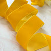 wide velvet ribbon in mustard yellow,